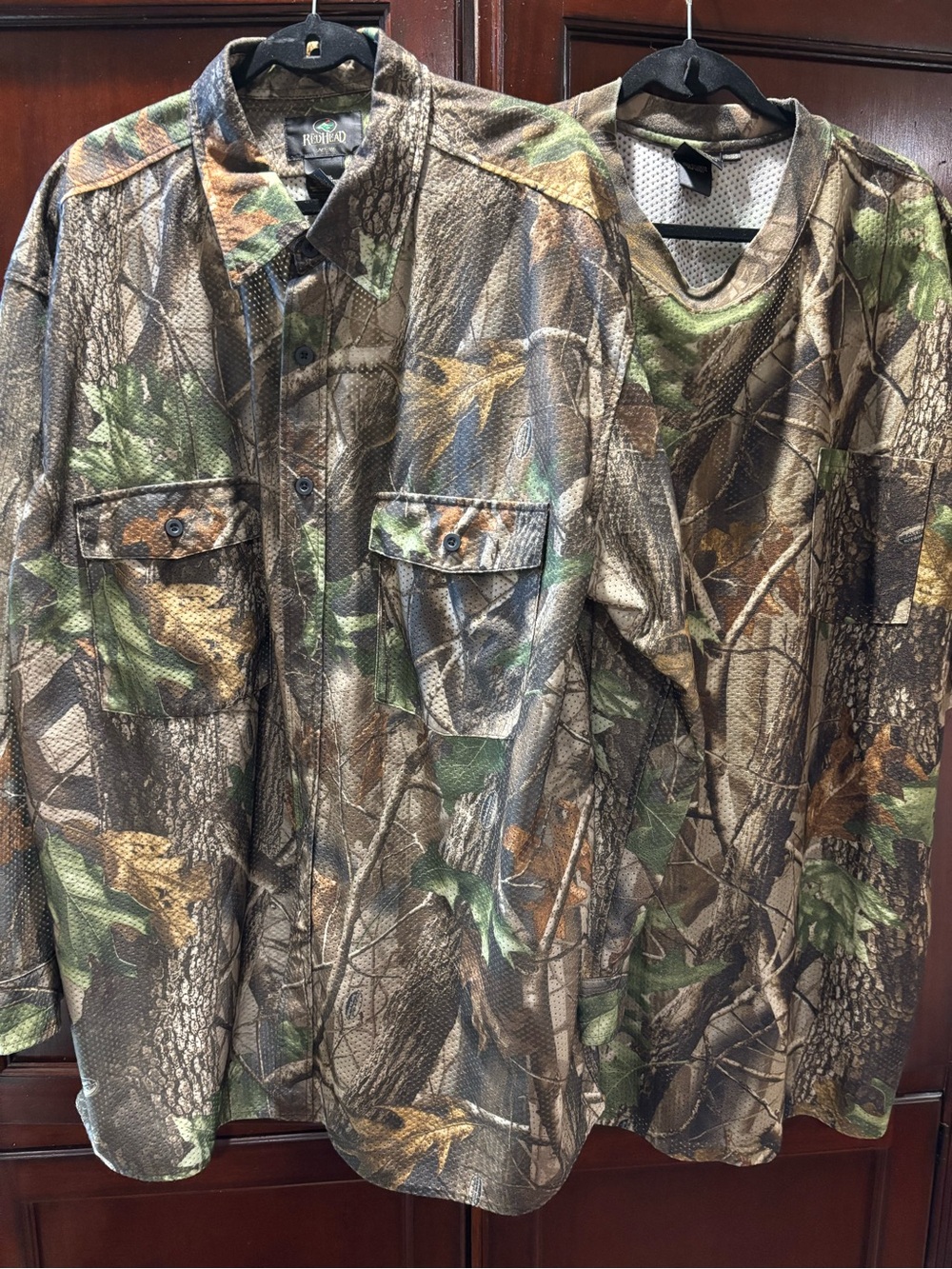 RedHead Men's Camouflage Lightweight Long & Short Sleeve Shirt Set